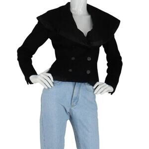 60s Vintage Dan Millstein Wool Cropped Pin Up Rockabilly Blazer Jacket Coat